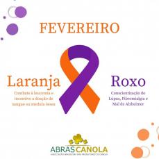 Fevereiro Laranja/Roxo